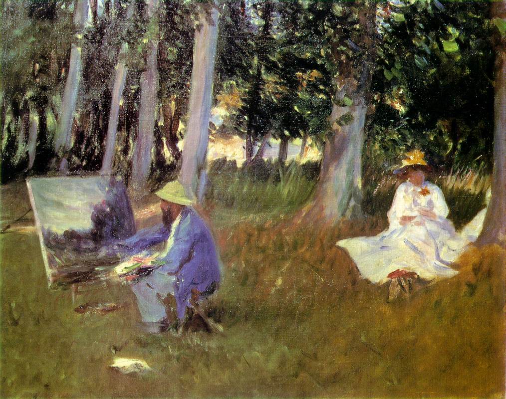Sargent - Claude Monet Painting in a Garden